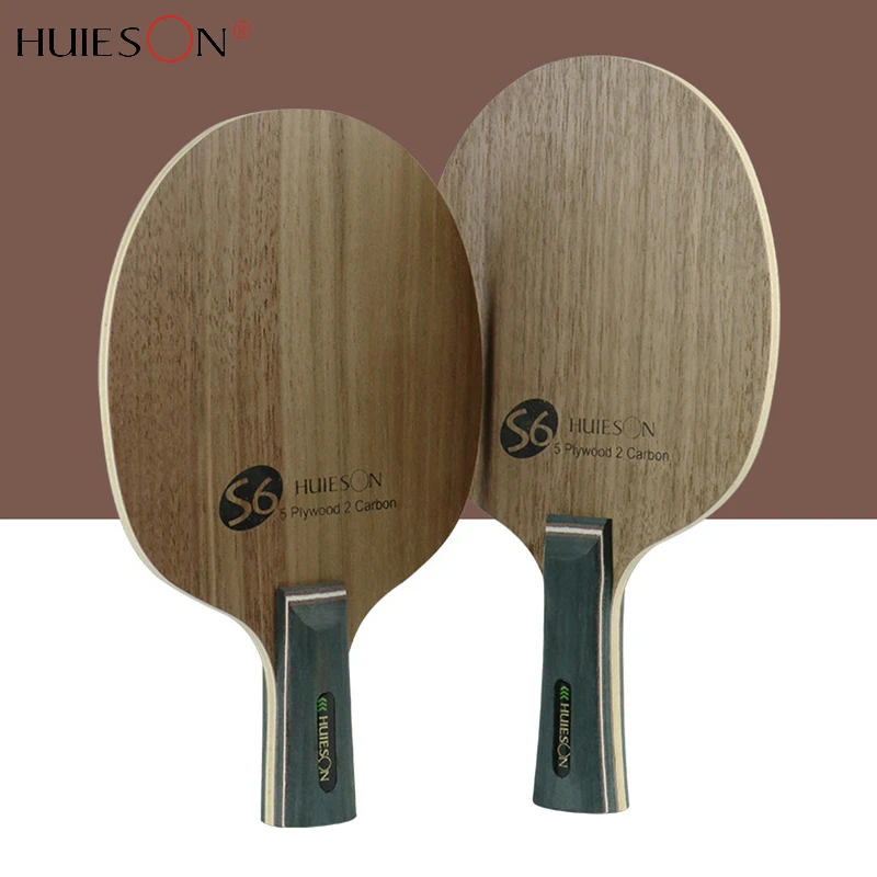 

HUIESON S Series Table Tennis Blade 7 Layers Structure 5 Wood + 2 Carbon Professional CS FL Ping Pong Paddle Long Short Handle