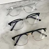 Metal Round Face Near Sight Glasses Male Anti-blue Light Myopia Eyeglasses Half Frame Optical Business Short Sight Eyewear 3