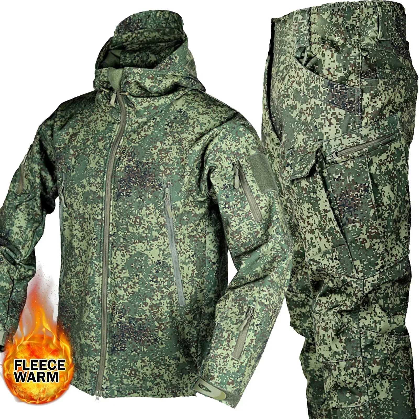 シャークスキンのフード付きジャケット,ベルベットのハイキングウェア,釣りトラックスーツ,ソフトシェル,厚手の作業服,複数の色,5xl,冬 5XL 複数の色厚みのあるソフトシェル冬作業シャークスキンストーム