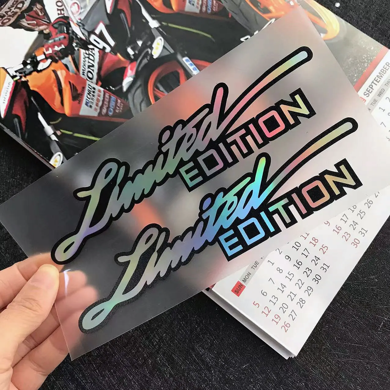 2 X Limited Edition Emblem Motorcycle Side Accessories Laser Rainbow Strip Helmet Stickers Car Vinyl Decal For YAMAHA Tmax MT07 reflective stickers,motorcycle stickers,car accessories,auto stickers,vinyl stickers,motorcycle helmet stickers,motorcycle tank sticker,graffiti stickers,wheel hub stickers,custom stickers,motorcycle accessories