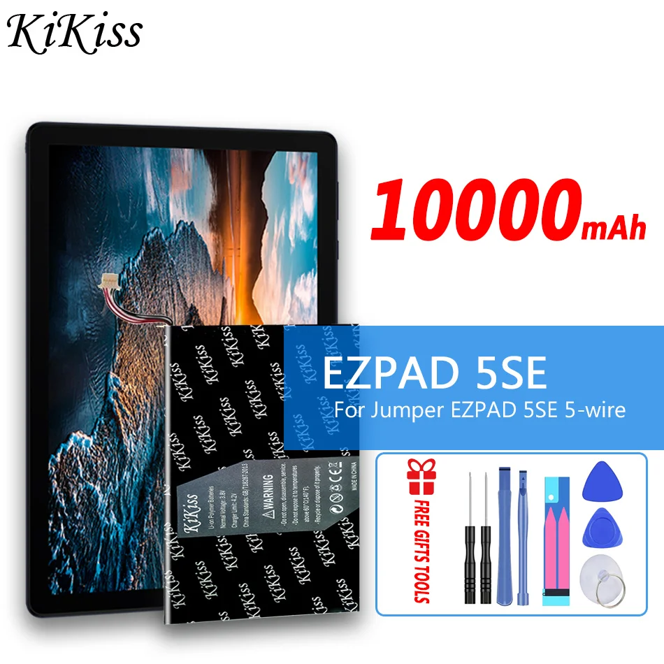 

10000mAh KiKiss Battery For Jumper EZPAD 5SE 5-wire Laptop Batteries