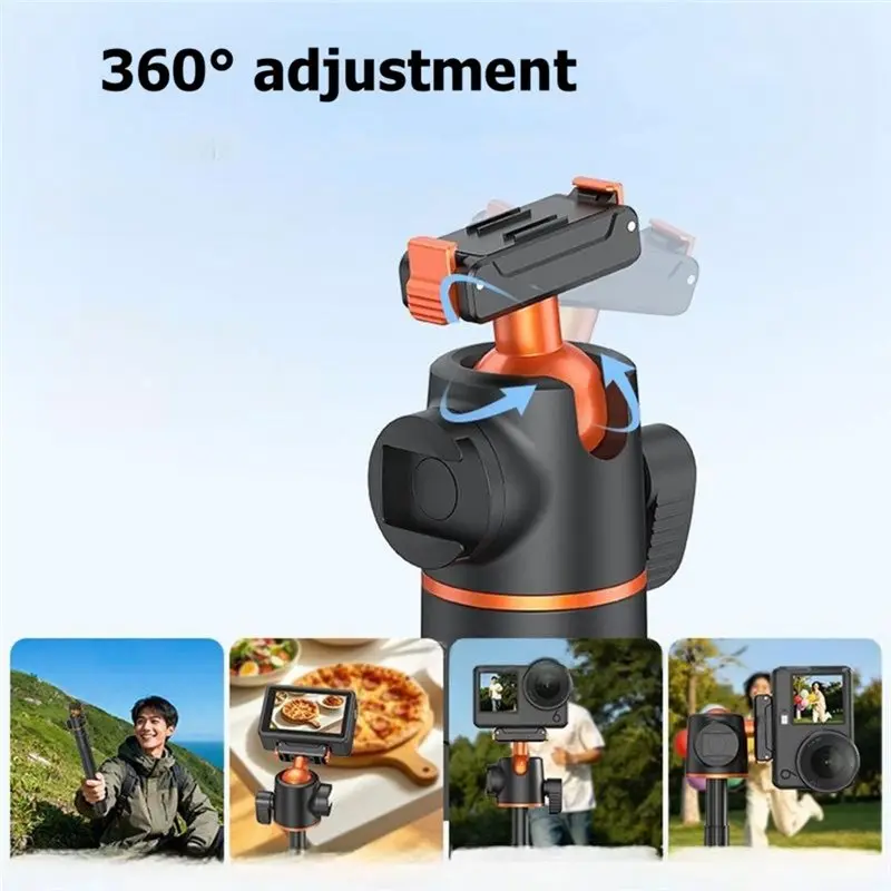 DJI Action 6용 FULL-AC-71S 140Cm 셀카봉 삼각대, 블루투스 리모컨 포함 나노 마그네틱 퀵 릴리스