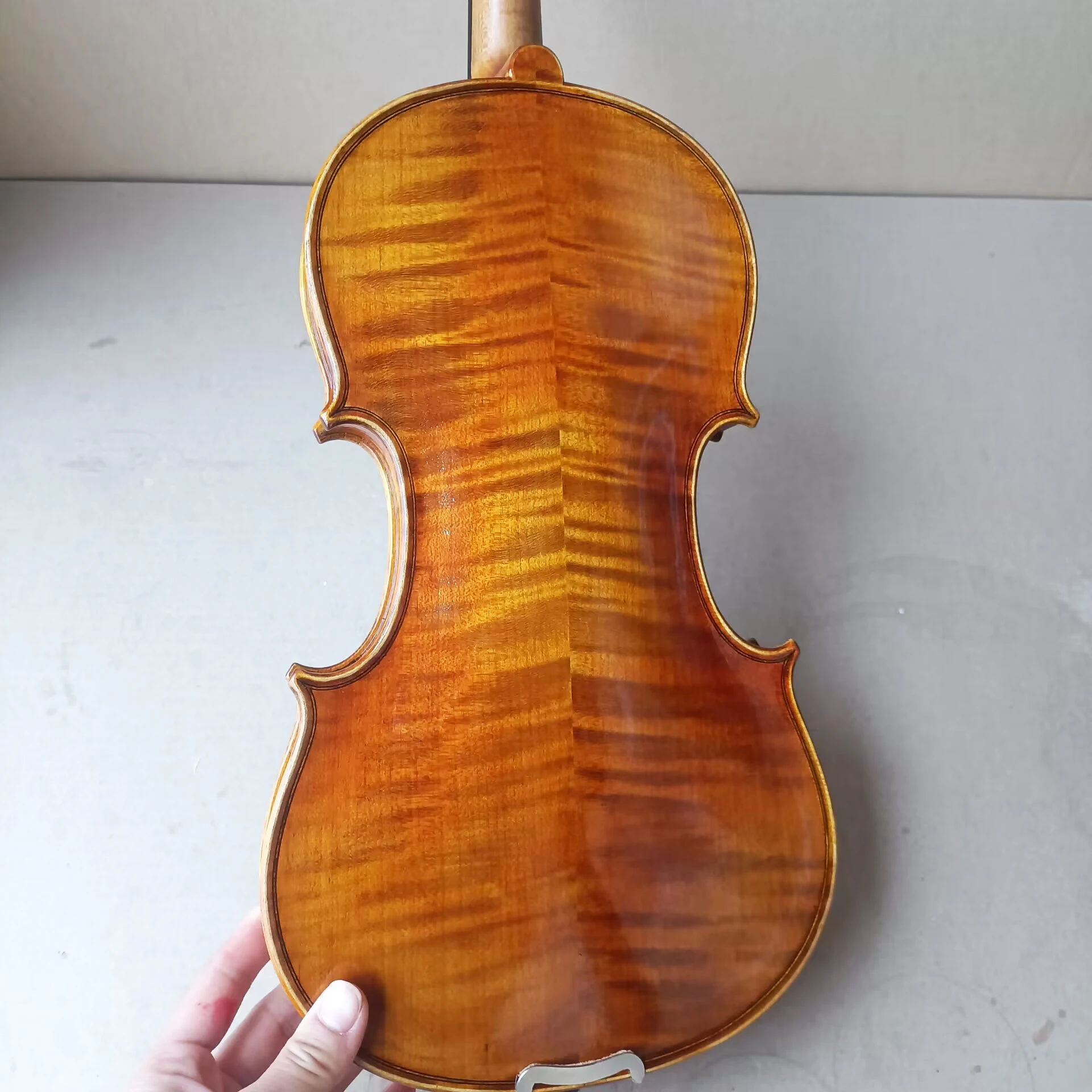over 20 years tiger patterned maple Handmade violin 4/4 Italian oil varnish Retro Violin beginner Professional string instrument