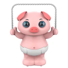 

Robot Dog Toy Sound Control Pig Interactive Cute Puppy Rope Skipping 360° Roll Electronic Animal Electric Pet Toys For Kids Gift