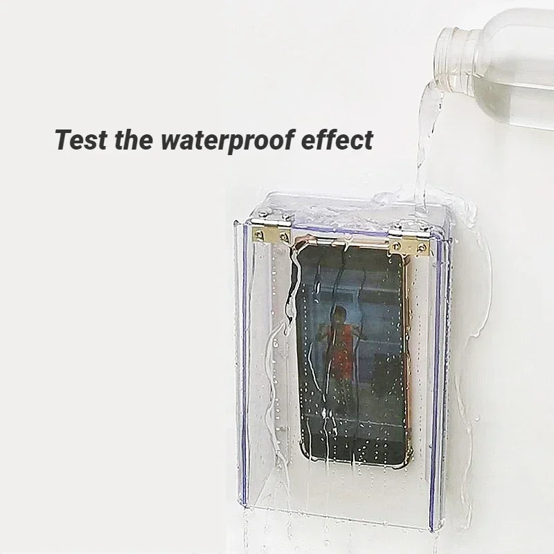 스마트 도어 잠금 장치 방수 커버 지문 잠금 장치 야외 플립 커버 방수 투명 플라스틱 커버