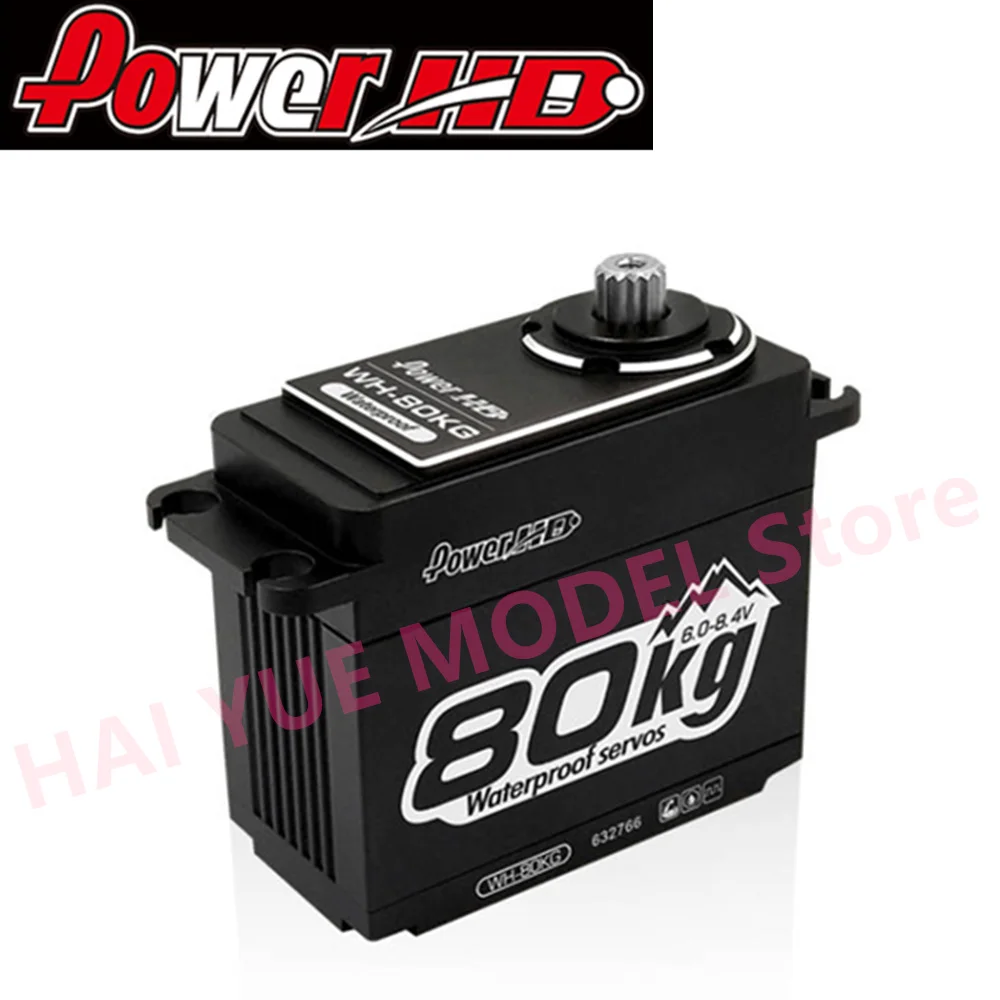 Power HD WH-80KG High Torque Waterproof Metal Gear Digital Servo For Arrma 1/5 Axial 1/6 SCX6 Off-Road Truck Crawler RC Car
