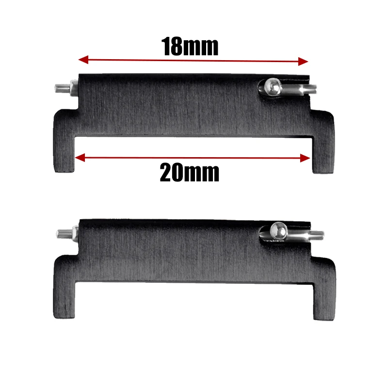 Versatile Quick Release Pin Connectors for Watch Bands - Metal Strap Adapters (1 Pair)