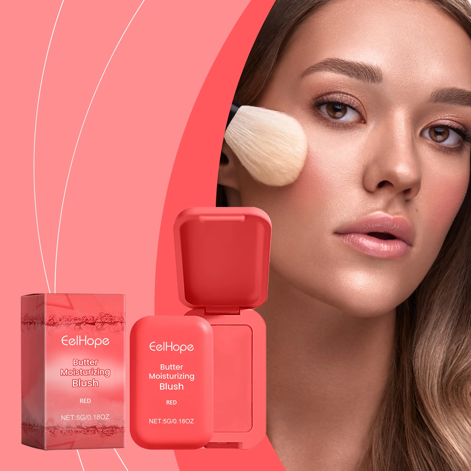 Beauty Butter Blush Cream Moisturizing Highly Pigmented Face Powder Long Lasting Matte Tinted Makeup Rouge Contour Tint Cosmetic 5
