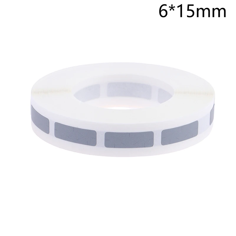 1000Pcs כסף מלבן דבק לגרד תוויות מדבקות כרטיסי כרטיסים