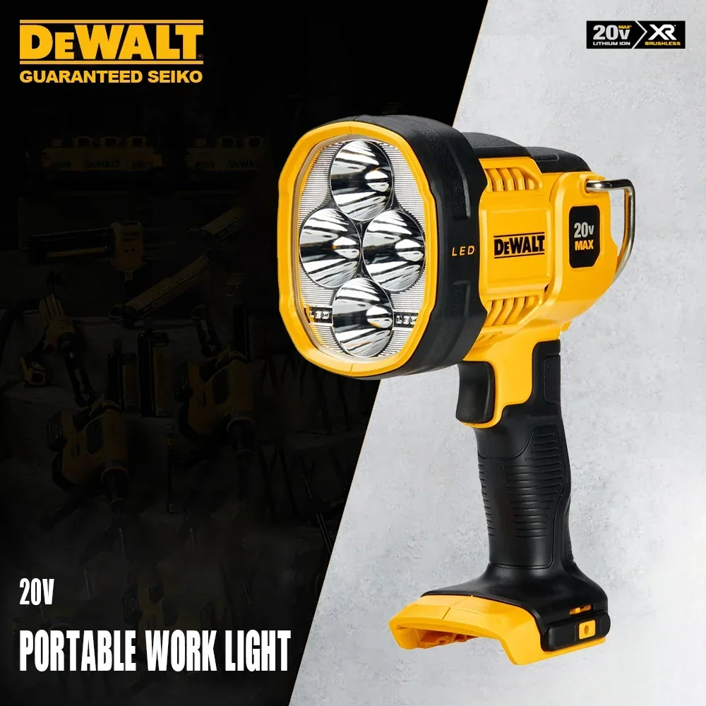 

DeWALT DCL043 беспроводные портативные точечные светильники, рабочие светодиодные светильники, перезаряжаемые, 20 в, 1000 лм, для рабочего места, универсальная батарея 18 в, платформа
