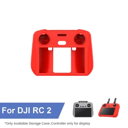 Silicone Protective Case for Remote Control - Durable Cover & Accessory (Red For DJI RC 2)