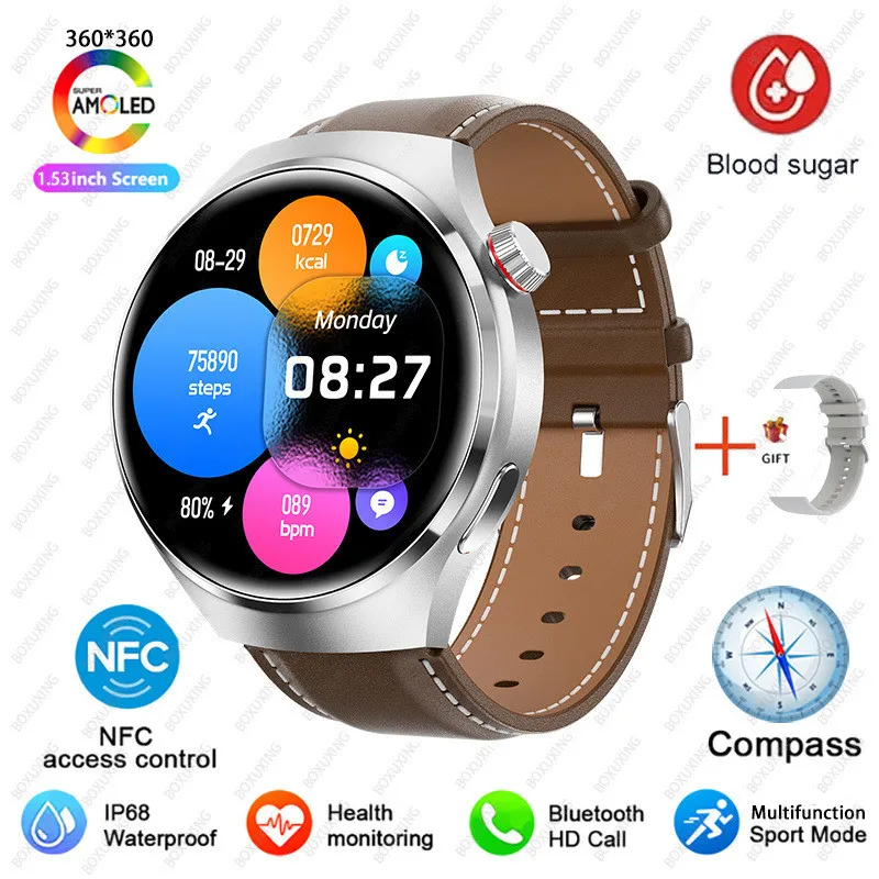 For Huawei GT4 Pro Smart Watch Men ECG Blood Sugar Uric Acid Monitor  Smartwatch 2023 New Bluetooth Call Fitness Tracker Watches - AliExpress