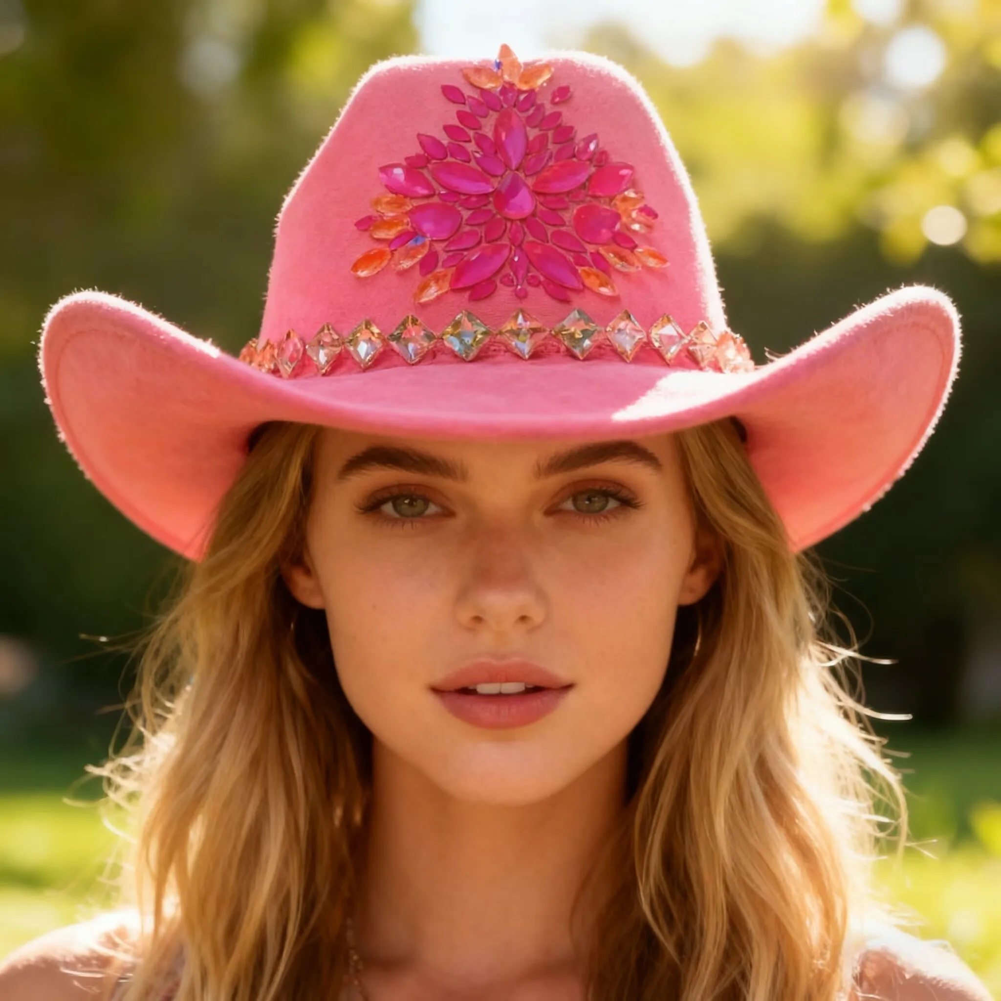 HongLuan Western Rot Luxus Cowboyhut Strass Frau für Cowgirl Kostüm, Cowboyhüte Damen & Cowboy Accessoires für Herren – Detail 26