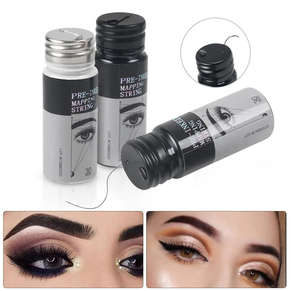 

30 м микроблейдинг, предварительно заправленная карта, маркер для бровей, красивая нить, Прямая поставка, составление бровей, точка, Белый инструмент для татуировки