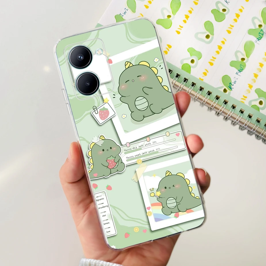 Stylish Painted Soft Silicone Back Cover – 6.5'' Phone Case