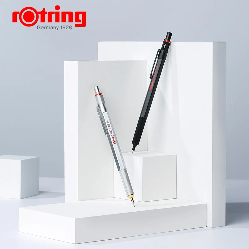 Rotring 800 Mechanical Pencil, 0.7 mm,0.5mm Silver Metal Barrel