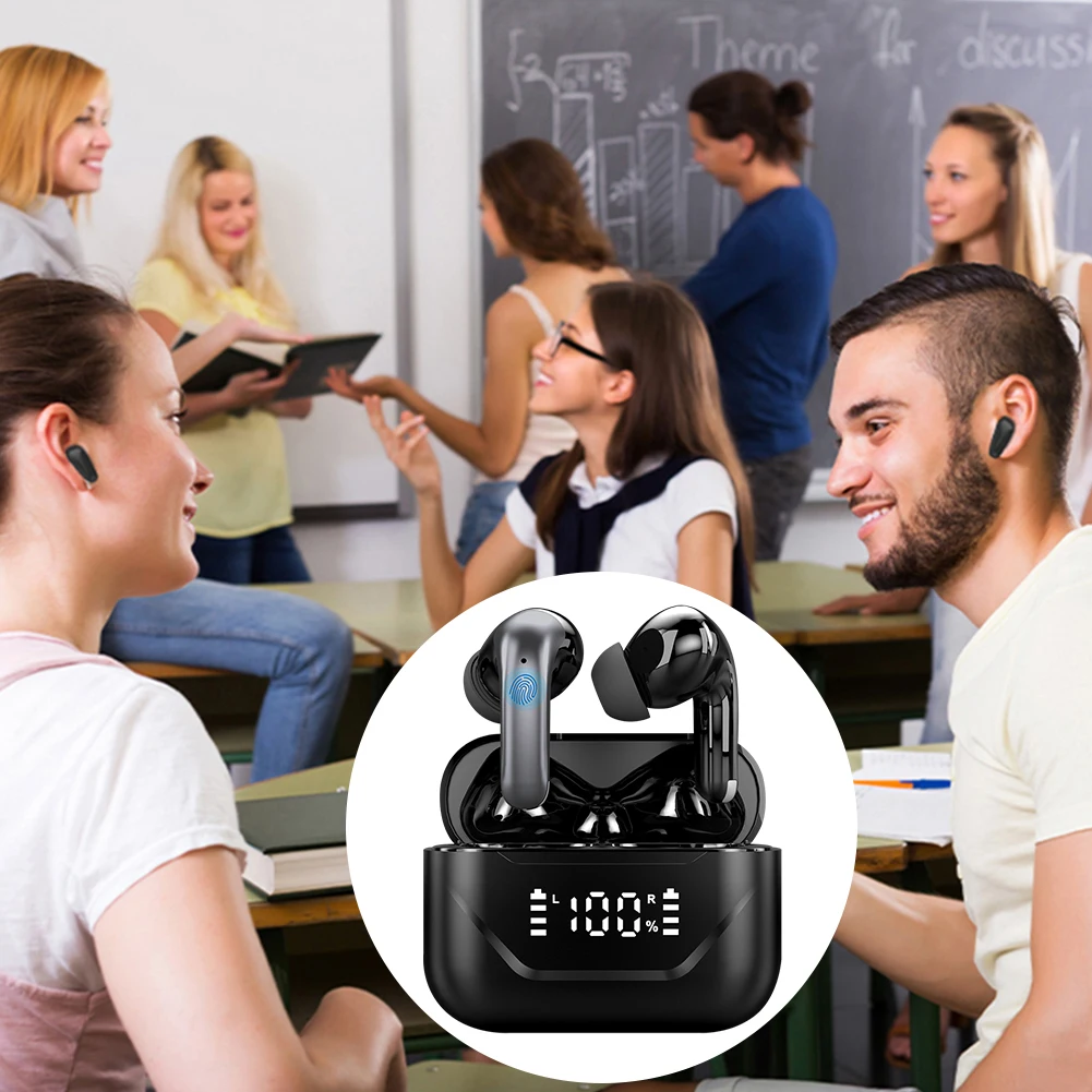 Smart AI Translator Earbuds 144 Languages Real-time Voice Translator 99% Accuracy Two-Way Translation Support Online Earphones translator earbuds,voice translator,language translator,translator earphones