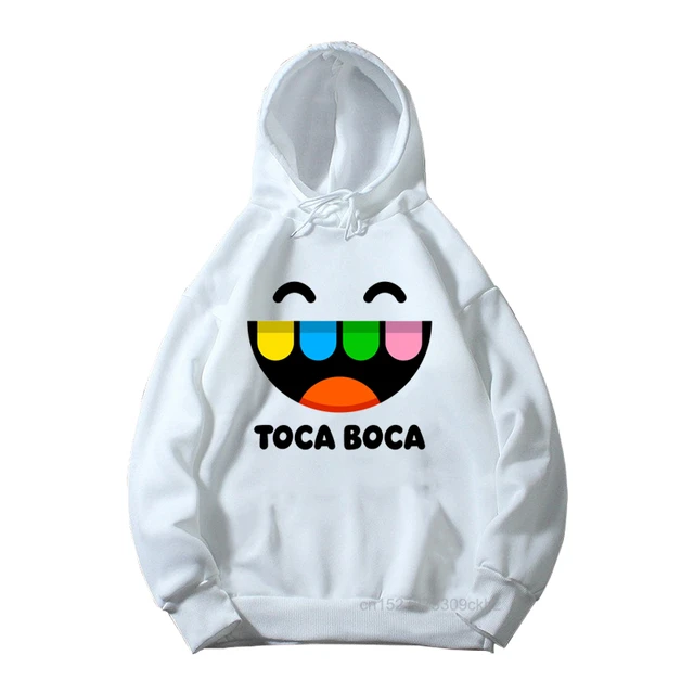 Kids Hot Game Toca Life World Cartoon Print Hoodies Girls Cute Boca And  Gacha Pattern Pink Sweatshirt Boys Cool White Clothes - AliExpress