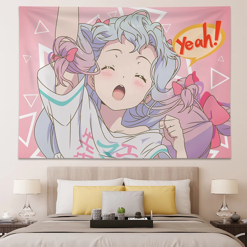 Pink Kawaii Room Tapestry: Transform Your Space with Cute Designs