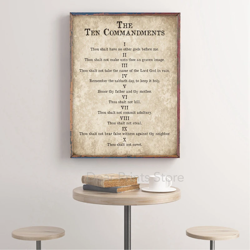 Ten 10 Commandments Posters 5
