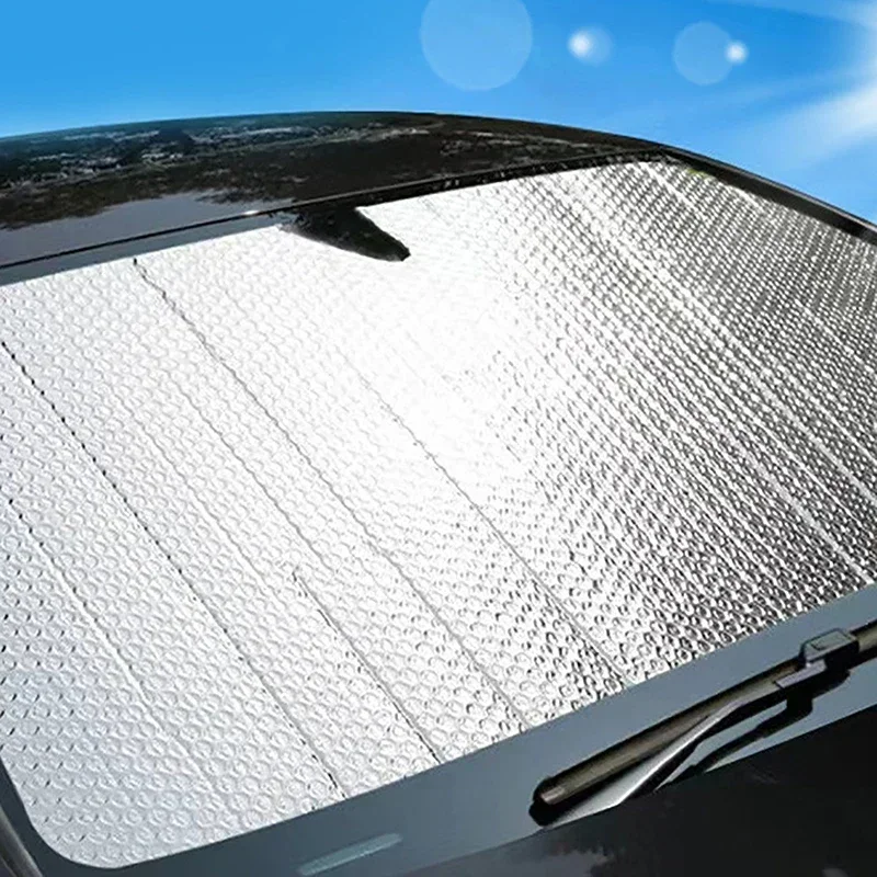 Car Sunshade Set 1 Piece of Car Sunshade With Heat Insulation and Sun Protection Car Front Windshield With Suction Cup Sunshade Amagi