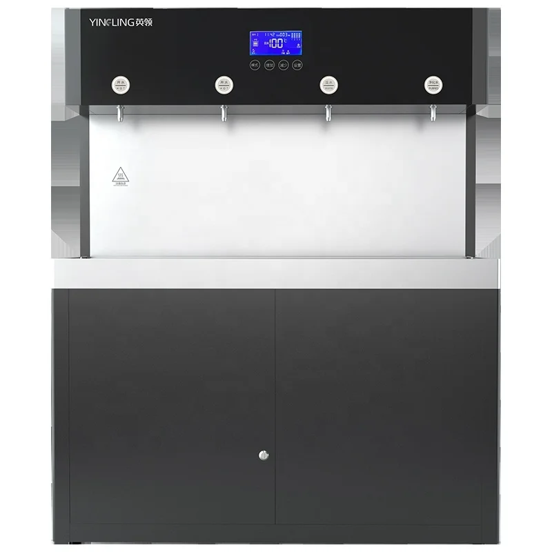 

Free Standing Commercial Stainless Steel Water Purifier For Drinking Water 5 Stages RO System Water Filter Dispenser