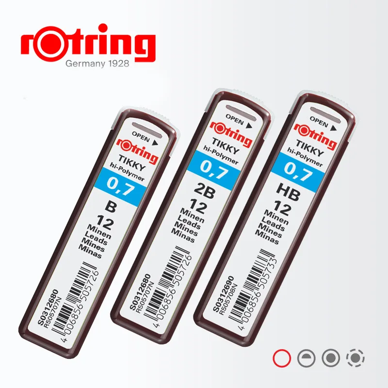 Rotring Tikky Hi-polymer Mechanical Pencil Refill Pencil Lead 0.5 0.7 2.0mm HB 2B