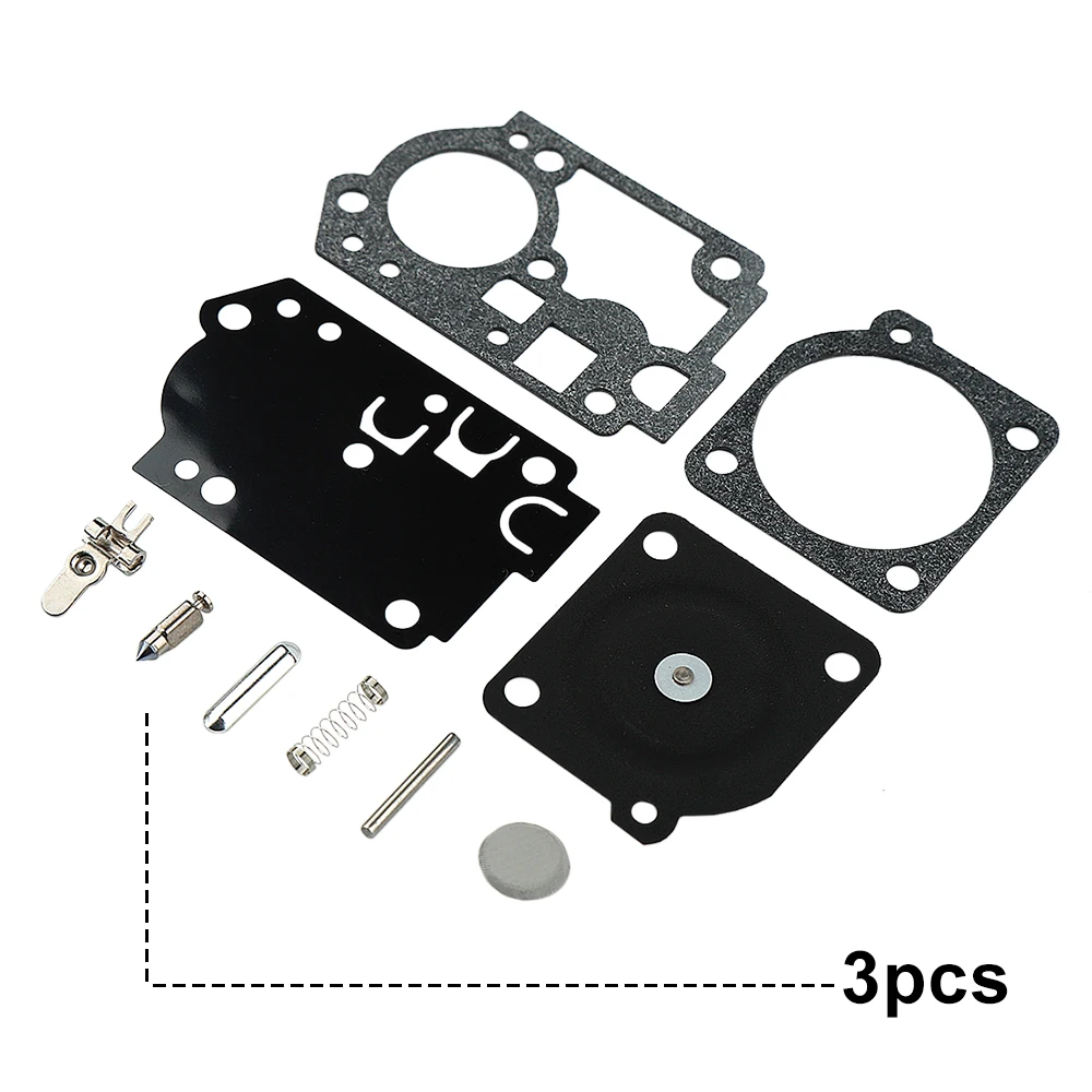 3pcs Carburetor Repair Kit For Poulan BVM210VS SM210VS For Zama C1U-W43 C1U-W45 Blower