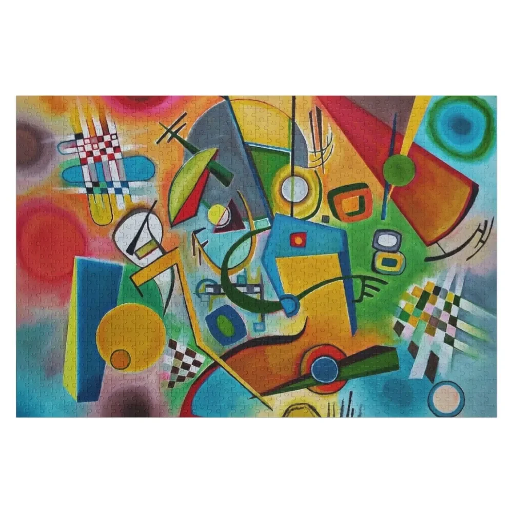 Kandinsky abstract art Jigsaw Puzzle Personalized Name Christmas Gifts Animal Wooden Jigsaws For Adults Puzzle