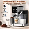 TENKER Espresso Machine 20 Bar, Cappuccino Machine with Automatic Milk Frother, Latte Machine in Stainless Steel Design 3