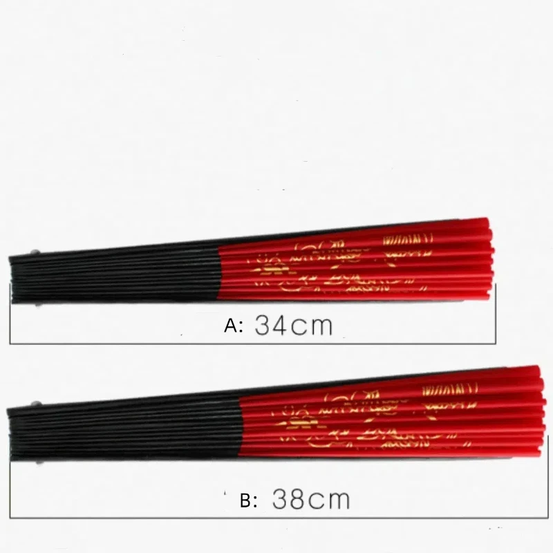 Folding fan Kung fu fan hand fan Chinese Tai Chi fan bamboo ribs double dragon kung fu fold ring fan classical red performance martial arts fitness dancing fans