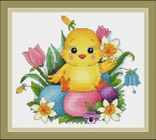 Adorable Hedgehogs with Coffee DIY Cross Stitch Kit