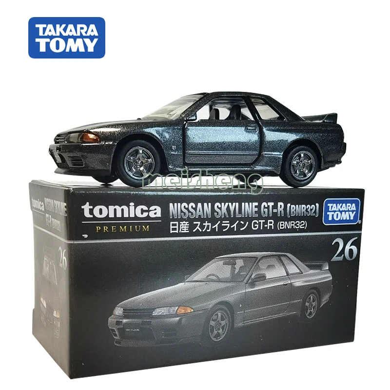 

Модель автомобиля TOMY 1/64 Nissan GT-R из сплава, Коллекция редких игрушек