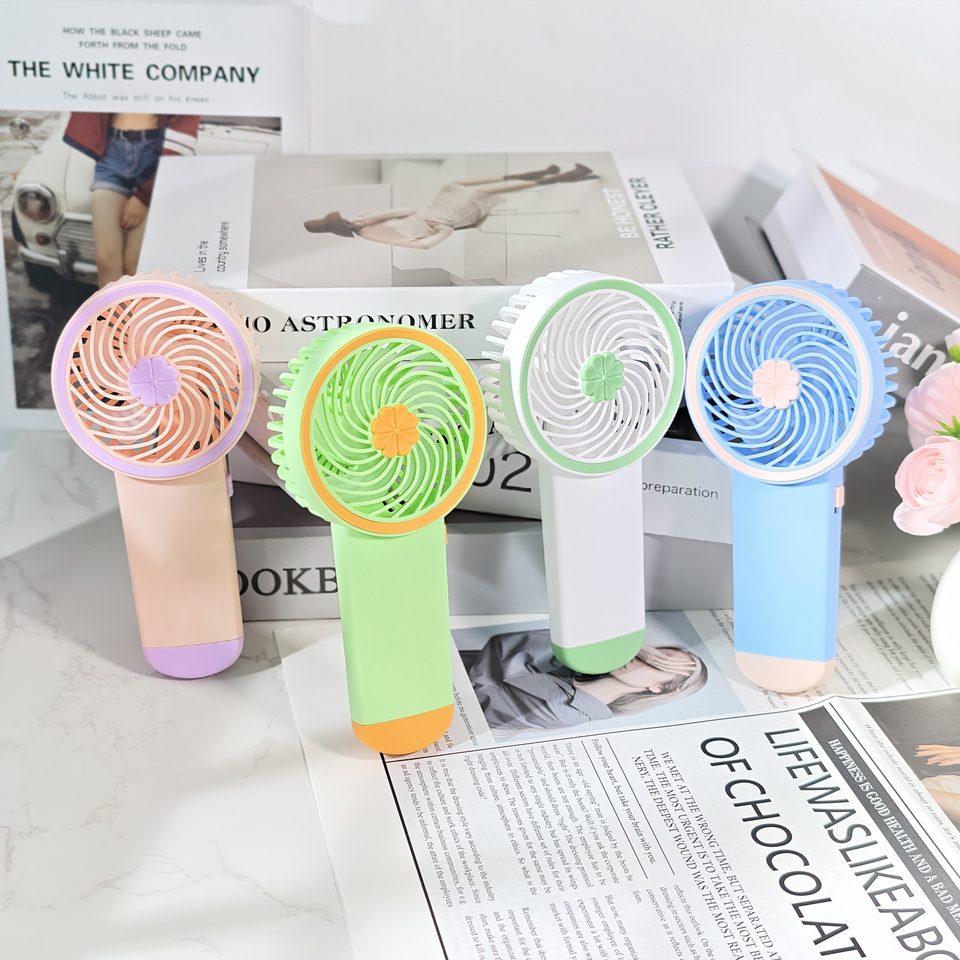 AP256-Battery-Operated Mini Fan for Travel/Office, 4 Vivid Colors, Batteries Not Contained