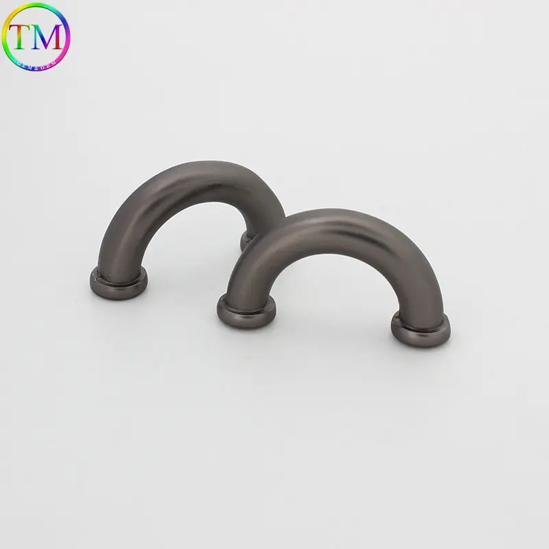 12mm 20 25mm Matte Black Metal Hanger Connector Hanger Arch Bridge Buckle Bag Side Clip Clasp For Handbag Hardware Accessories