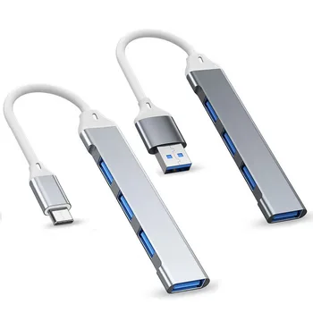USB C HUB USB 3.0 HUB Type C 4 Port Multi Splitter Adapter OTG Macbook HUB Pro 13 15 Air Mi Pro for HUAWEI Computer Accessories 1