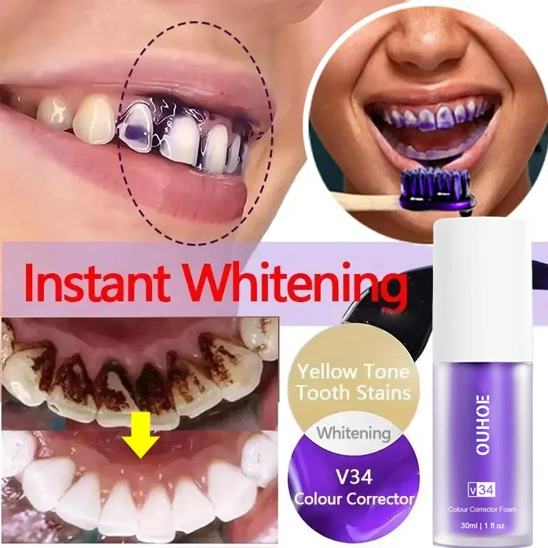 Teeth Whitening Product Teeth Whitening Essence Toothpaste Serum Remove Plaque Stains Oral Hygiene Cleaning Dental Bleaching Tools Fresh Breath Tooth Care