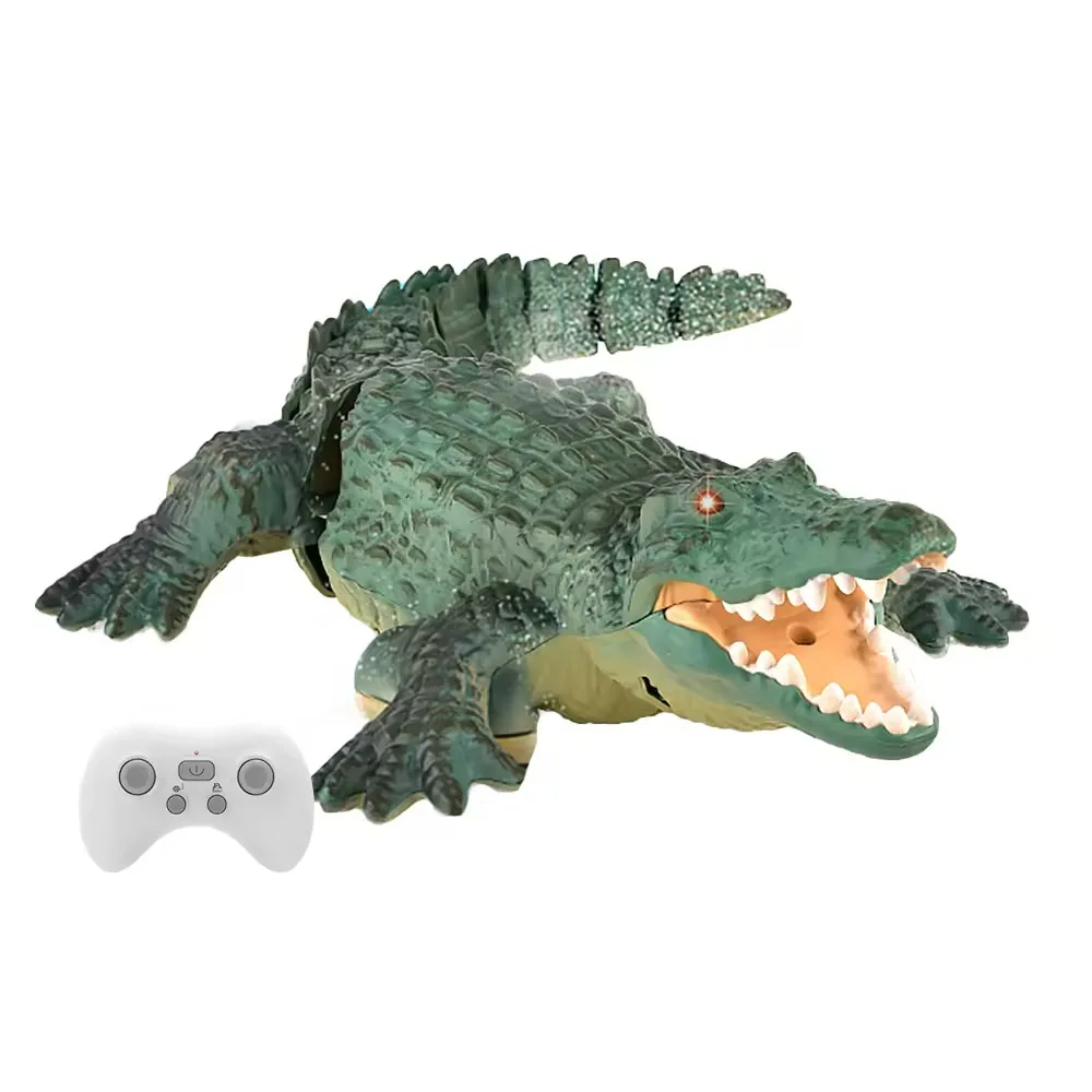 Rc Animals Crocodile Model Simulation Waterproof for Outdoor Lake Electric Remote Control Alligator Shark Children's Water Toys 6