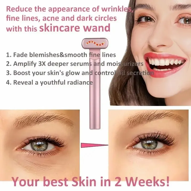 Microcurrent Vibration Eye Massager Home Use Constant Temperature Heat Therapy Eye Care Beauty Device for Reducing Dark Circles