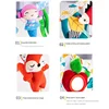 Newborn Baby Sensory Hanging Rattles Soft Early Learning Toys Kids Plush Stroller Infant Car Bed Crib with Teether for Toddlers 6