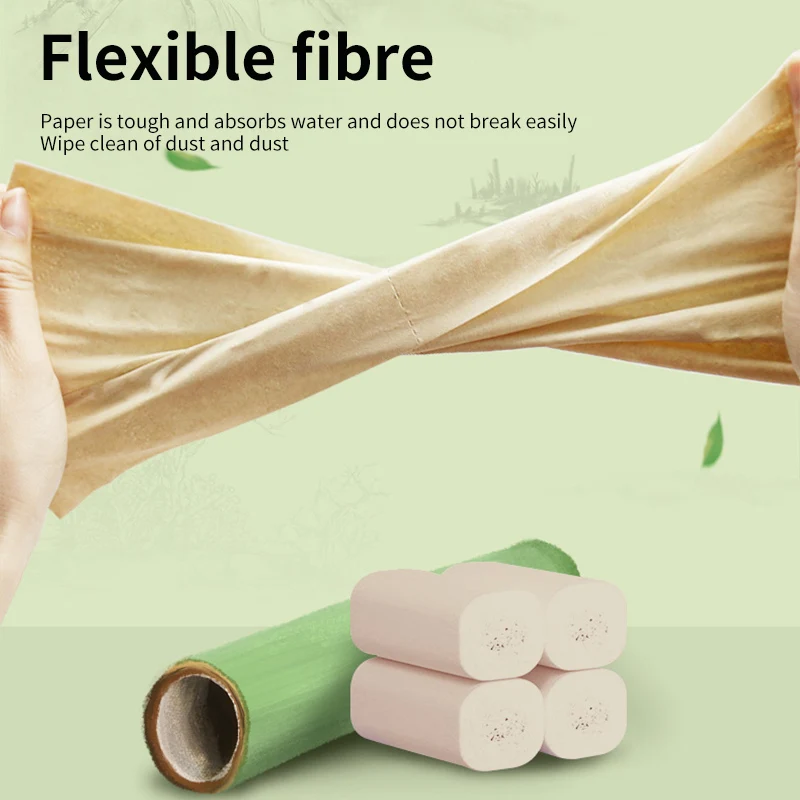 Paper Towels bamboo pulp toilet paper for home use 24 rolls