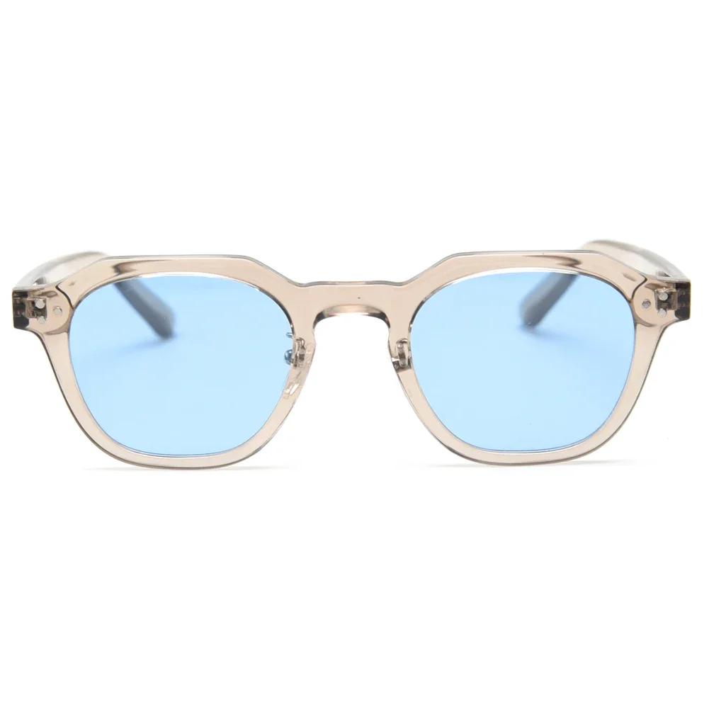 Polarized Sun Glasses for Women Mens TR90 Square Polygon Vintage Sunglasses with Thick Frame Luxury Brand Design Retro Eyewear