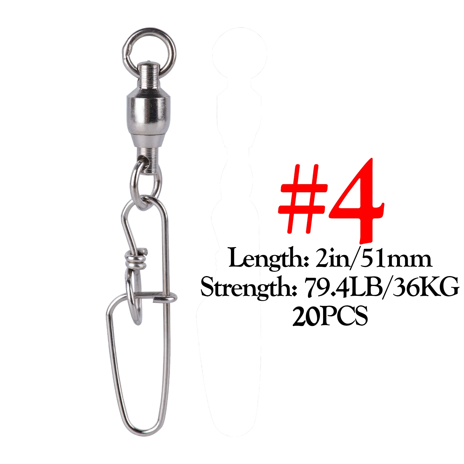 Goture Duo Lock Snap Swivels,Rolling Ball Bearing Fishing Swivel,Fishing  Swivels,Ball Bearing Swivels,Coast Lock Snap Swivels,Embossed Barrel Swivels