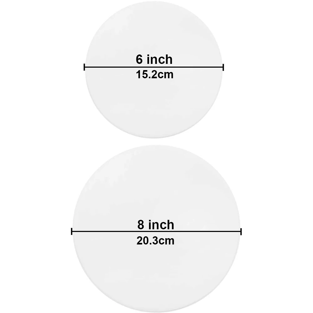 20Pcs Parchment Baking Paper Round 6Inch 8Inch Non-Stick Baking Sheets Paper Cake Cookie