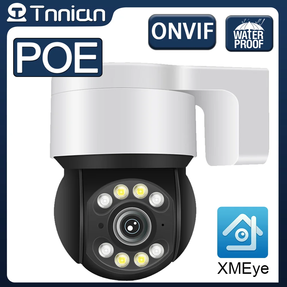 

Tnnian 5MP POE PTZ Camera Outdoor Two Way Audio Color Night Vision Camera Ai Human Detection Surveillance IP Camera iCsee