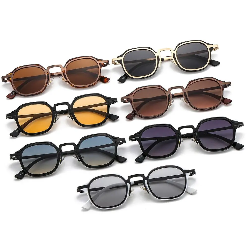 Lunettes De Soleil Rétro Carrées Polarisées – Style Punk, UV400, Noires – Unisexe