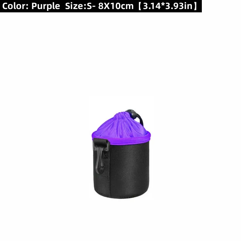 Waterproof Camera Lens Pouch Bag – Soft Drawstring Protector Case