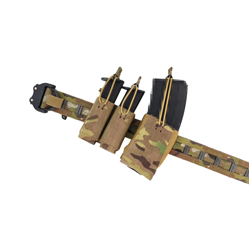 멀티캠 GBRS 556/762 매거진 파우치 전술 Airsoft 단일 몰리 매거진 가방 레이저 컷 플레이트 캐리어 탄성 파우치 기어