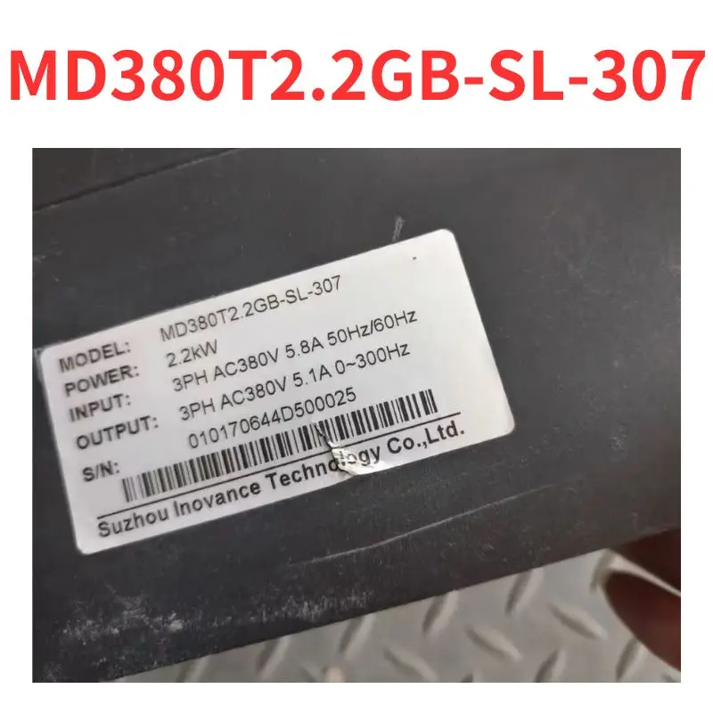 

90% new MD380T2.2GB-SL-307 frequency converter tested OK