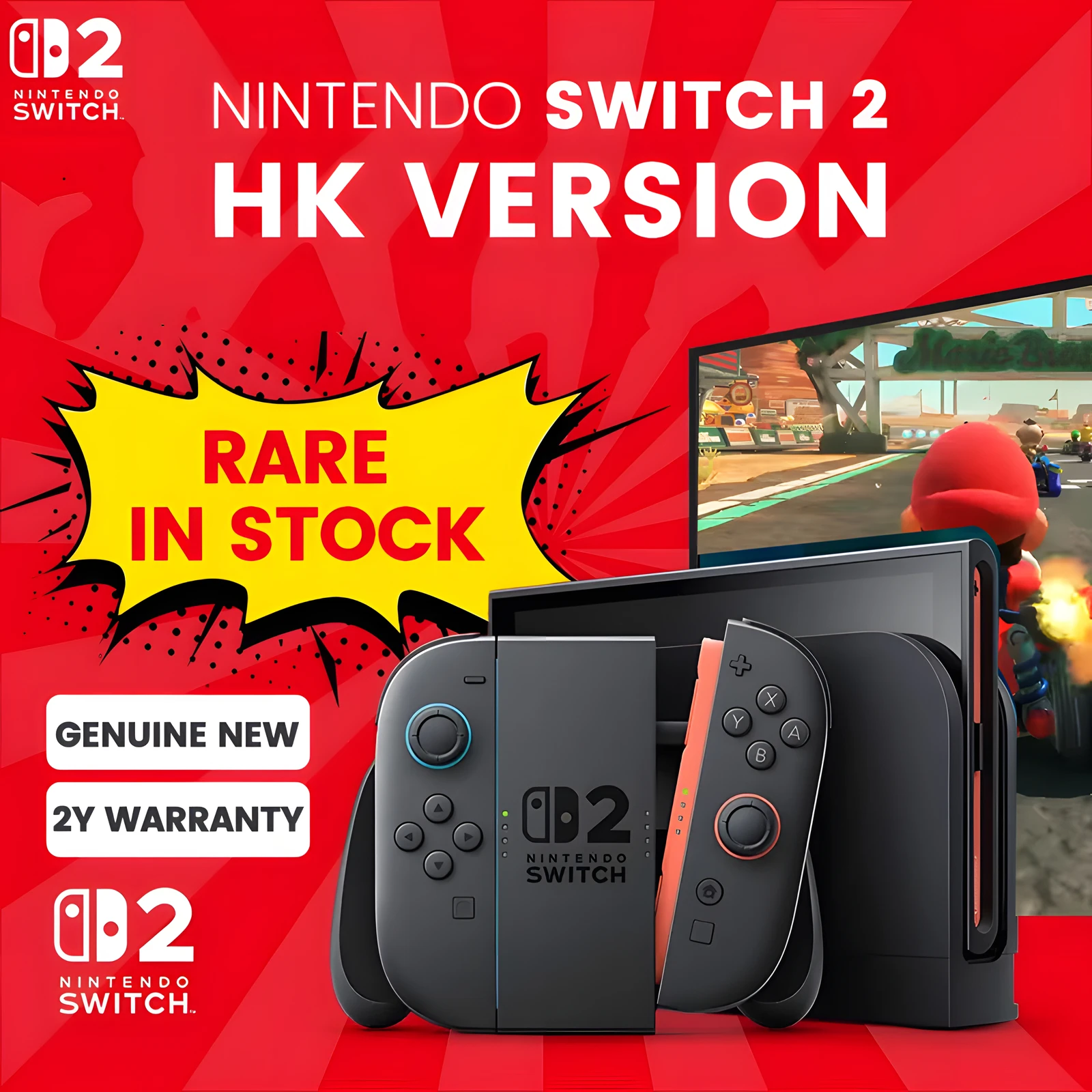 Nintendo Switch 2 + Mario Kart World z EU za $449.01 / ~1676zł